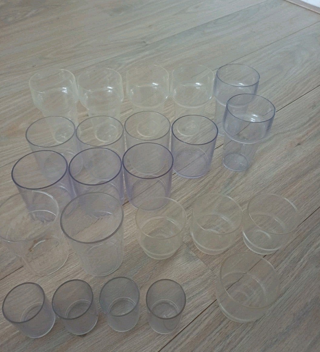 Diverse plastic bekers en glazen, Ophalen, Kunststof, Meerkleurig, Overige typen