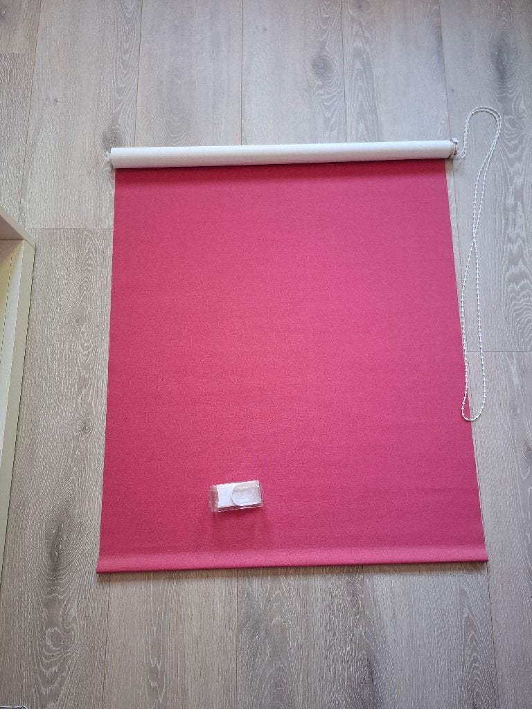 Roze rolgordijnen 2 stuks, Ophalen, Gebruikt, Overige kleuren, 50 tot 100 cm