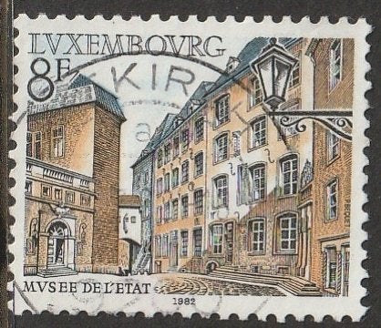 Luxemburg 1982 1056 Staatsmuseum, Gest, Ophalen of Verzenden, Luxemburg, Gestempeld