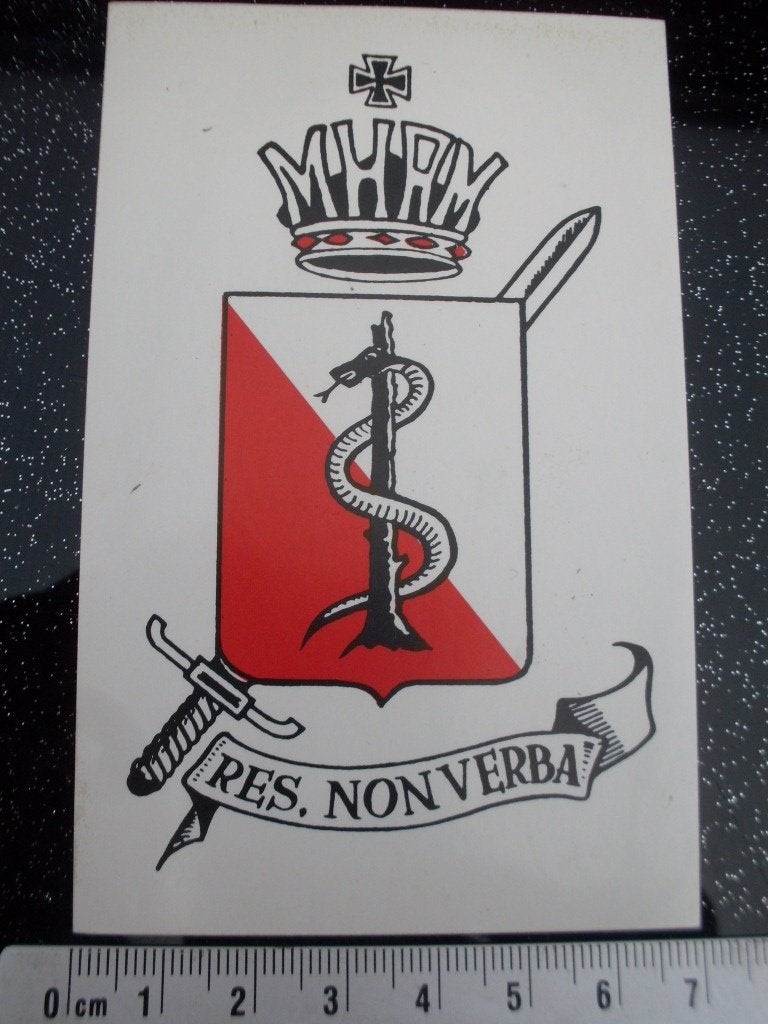 sticker esculaap logo embleem geneeskundige dienst duitsland, Verzamelen, Verzenden, Zo goed als nieuw, Bedrijf of Vereniging