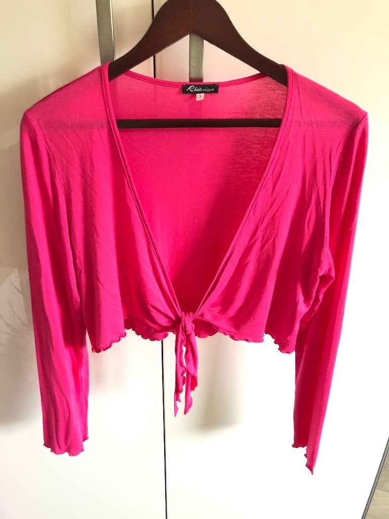 Korte, roze vestje M, Ophalen of Verzenden, Zo goed als nieuw, Roze