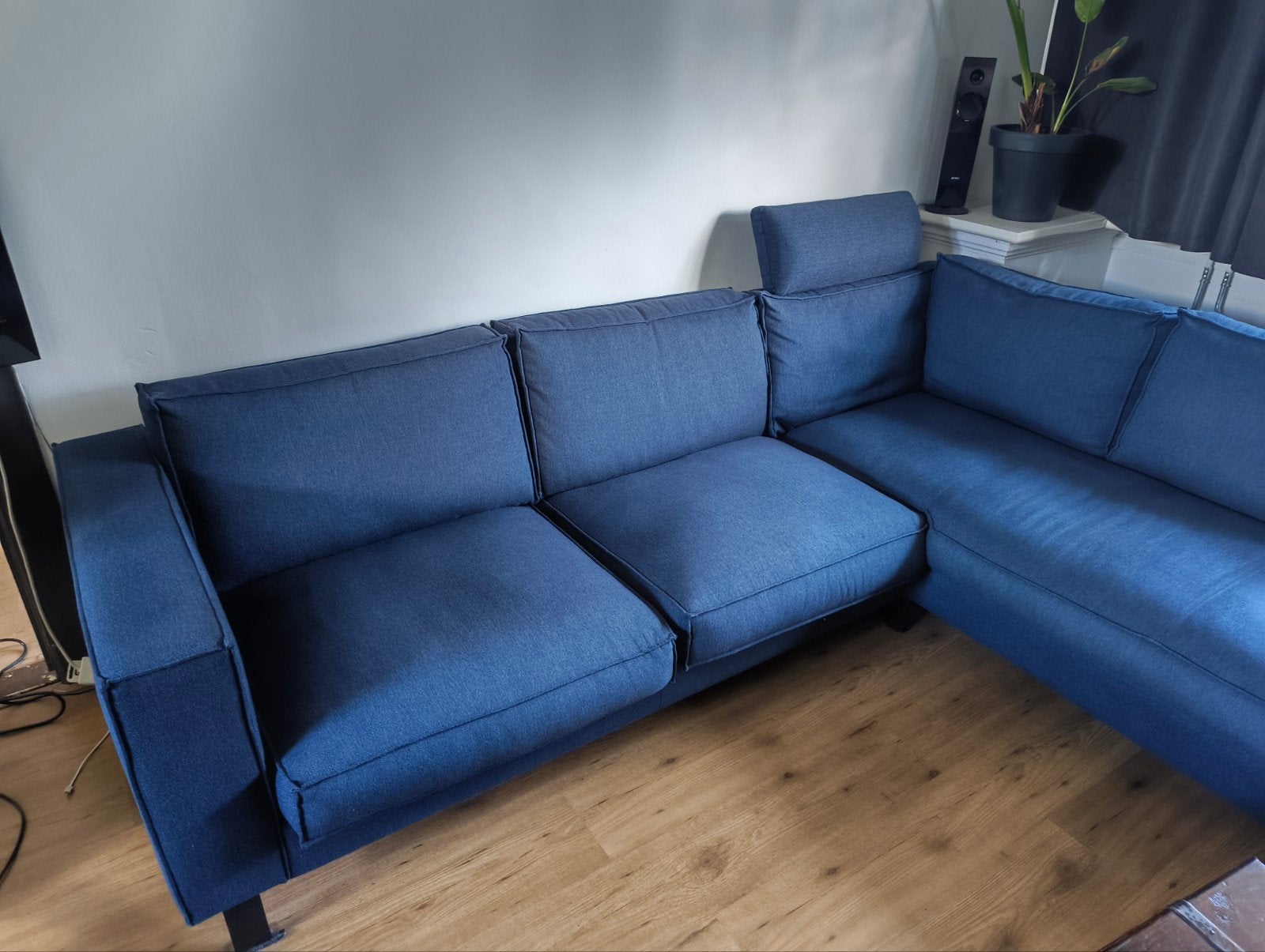 Pronto Hoekbank blauw, Ophalen of Verzenden, Gebruikt, Stof, Modern