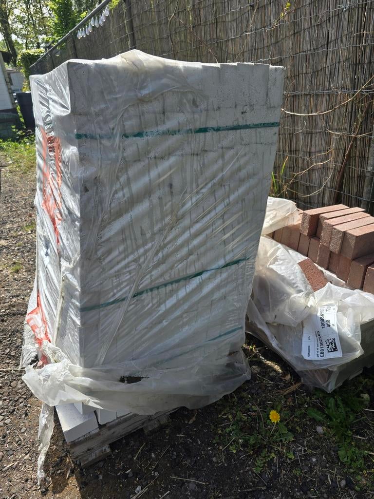 Kalkzandsteen blokken - ca. 600 stuks, Ophalen, Nieuw, Kalkzandstenen