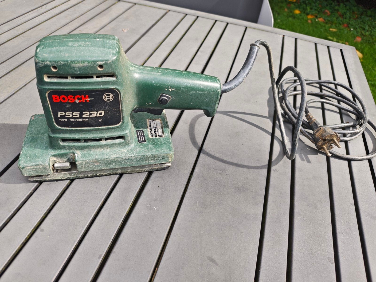 bosch pss 230 vlakschuurmachine, Ophalen, Gebruikt, Minder dan 600 watt, Vlakschuurmachine