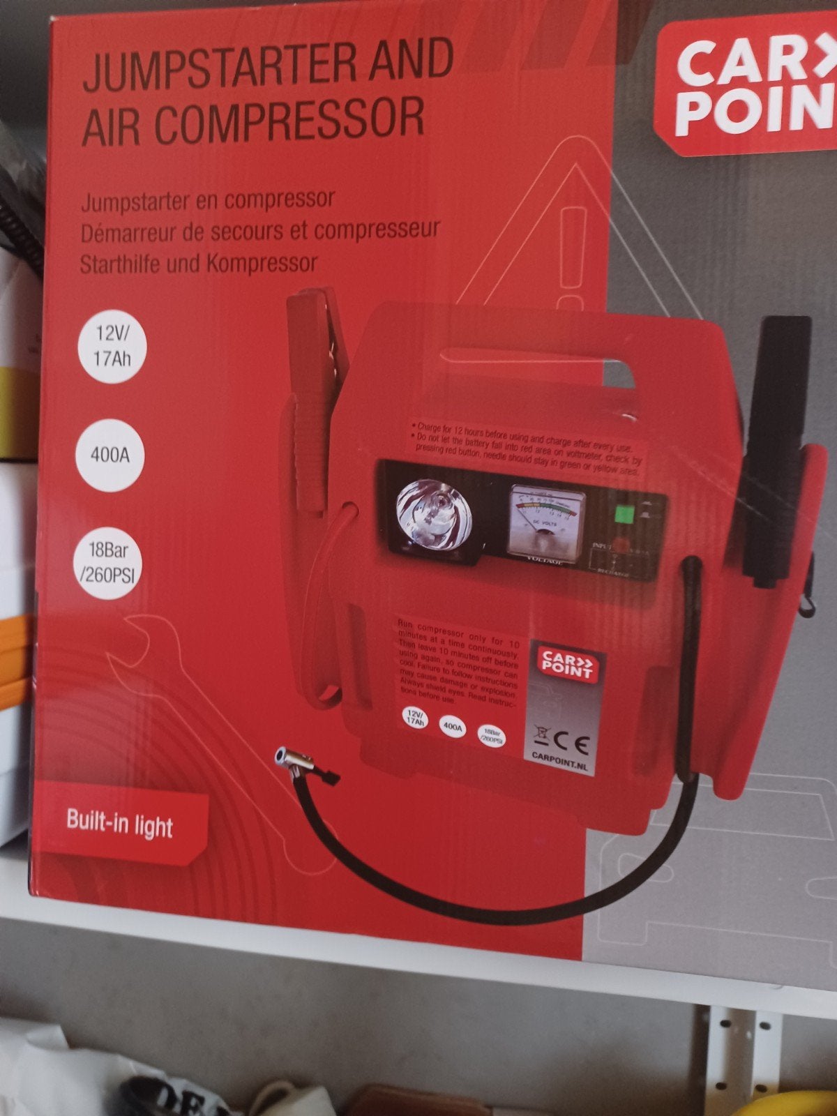 Te koop Jumpstarter en Air compressor, Nieuw