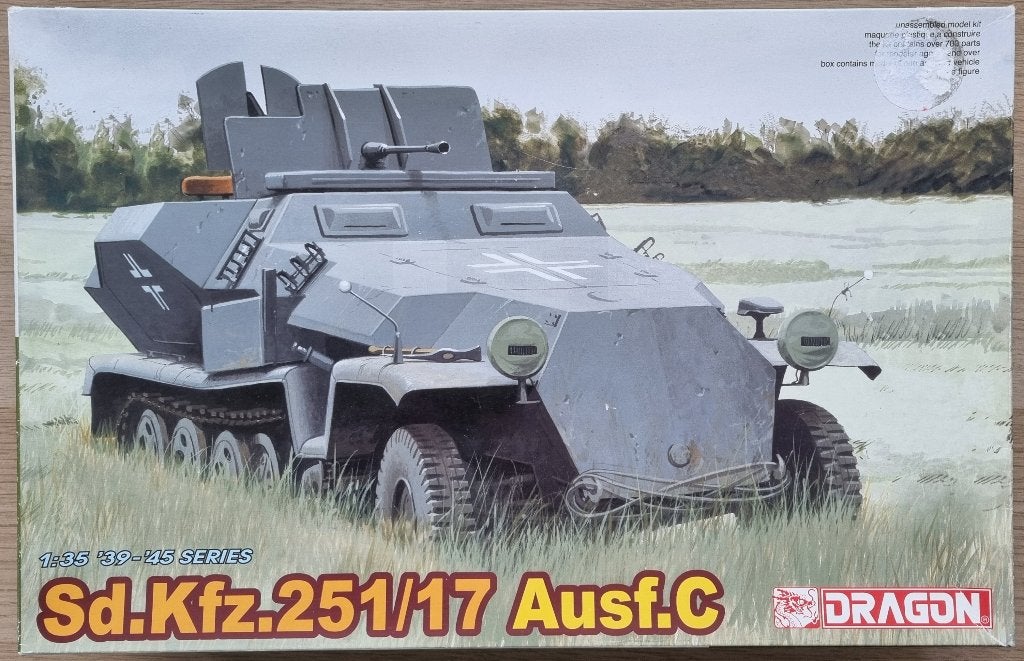 Dragon 1:35 #6395 WWII German Sd.Kfz.251/17 Ausf.C Halftrack, Overige merken, 1:32 tot 1:50, Overige typen, Nieuw