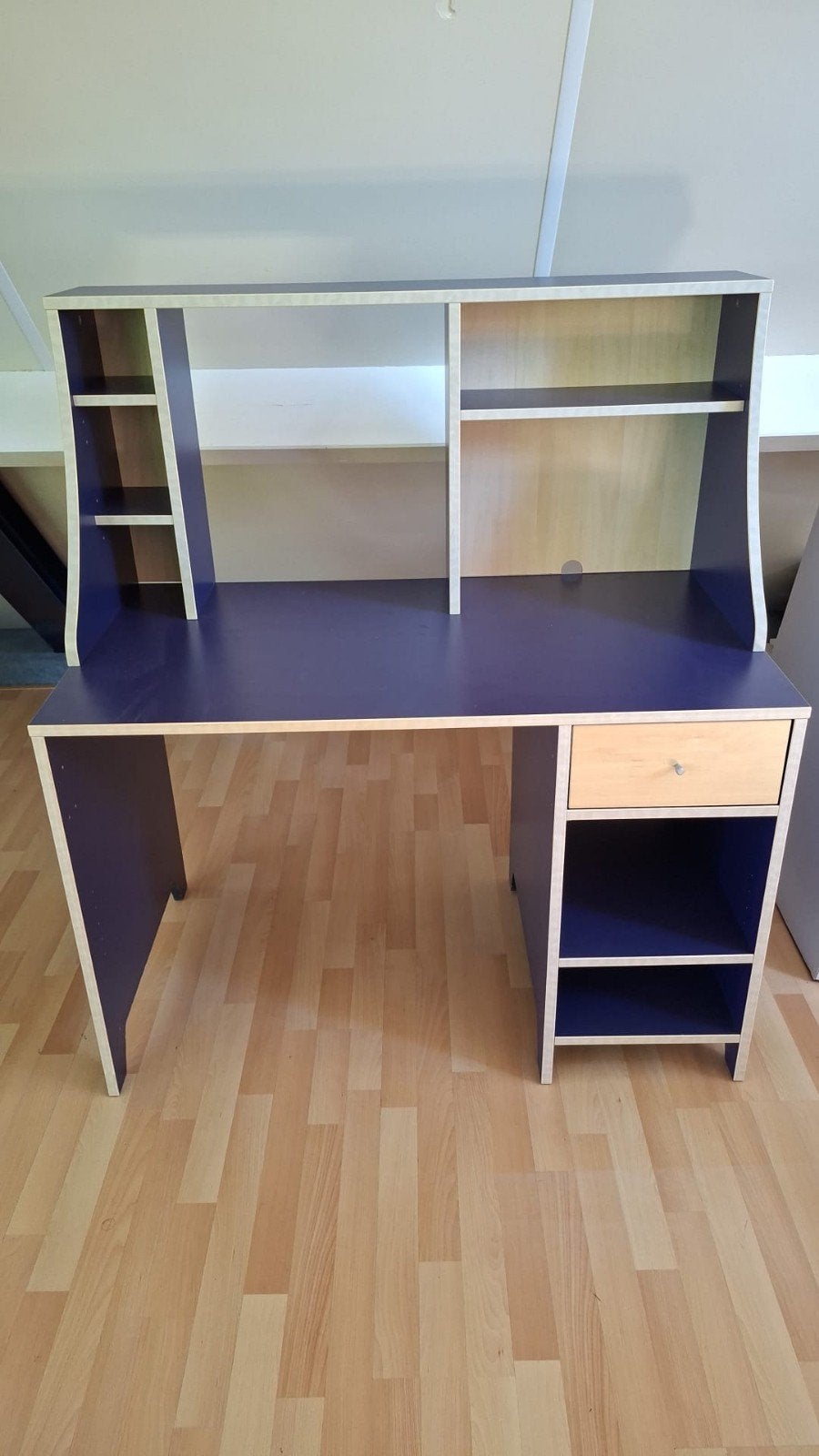 Ikea bureau blauw, Ophalen, Zo goed als nieuw, IKEA, Blauw