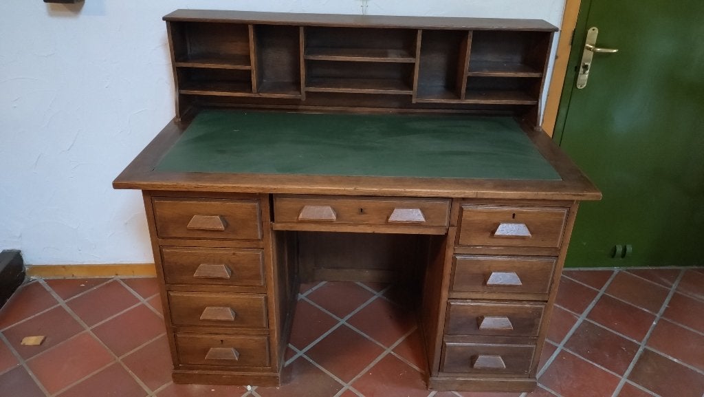 Massief Eiken Bureau, Ophalen, Overige typen, Gebruikt, Hout