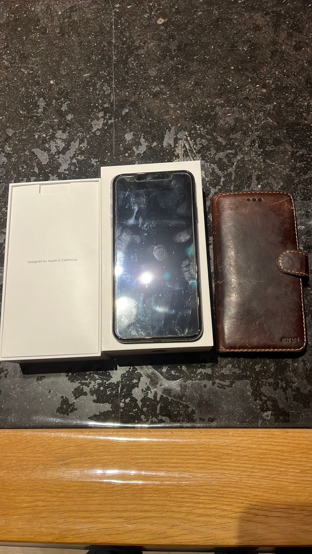 iPhone X 64GB Zwart met hoesje en doosje, Ophalen, Gebruikt, Zwart, IPhone XS
