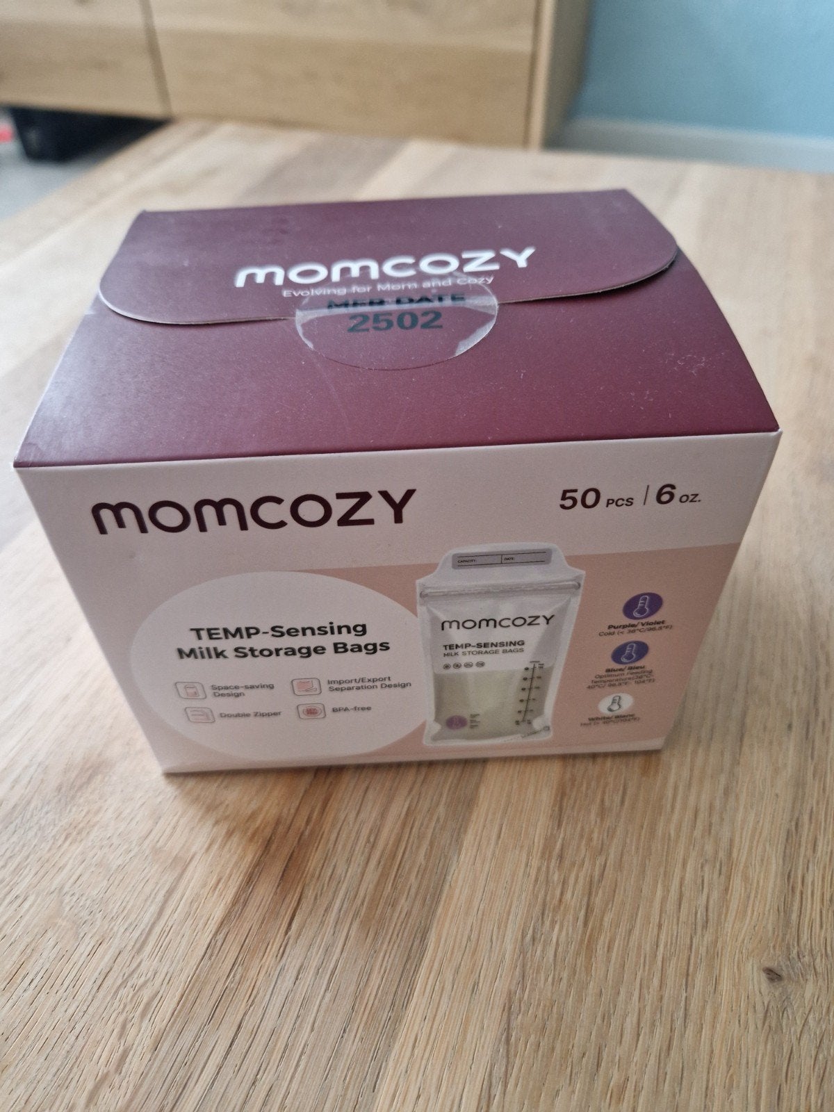 Momcozy Moedermelk Bewaarzakjes - 50 stuks, 180ml, Ophalen of Verzenden