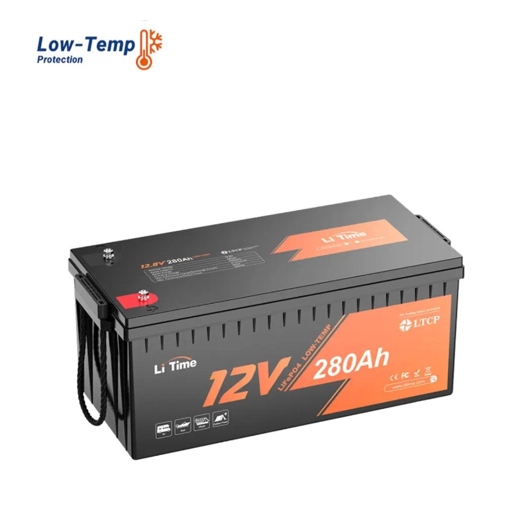 Nieuw: LiTime 12V 280Ah LiFePO4-batterij voor boot of camper, Ophalen, Nieuw
