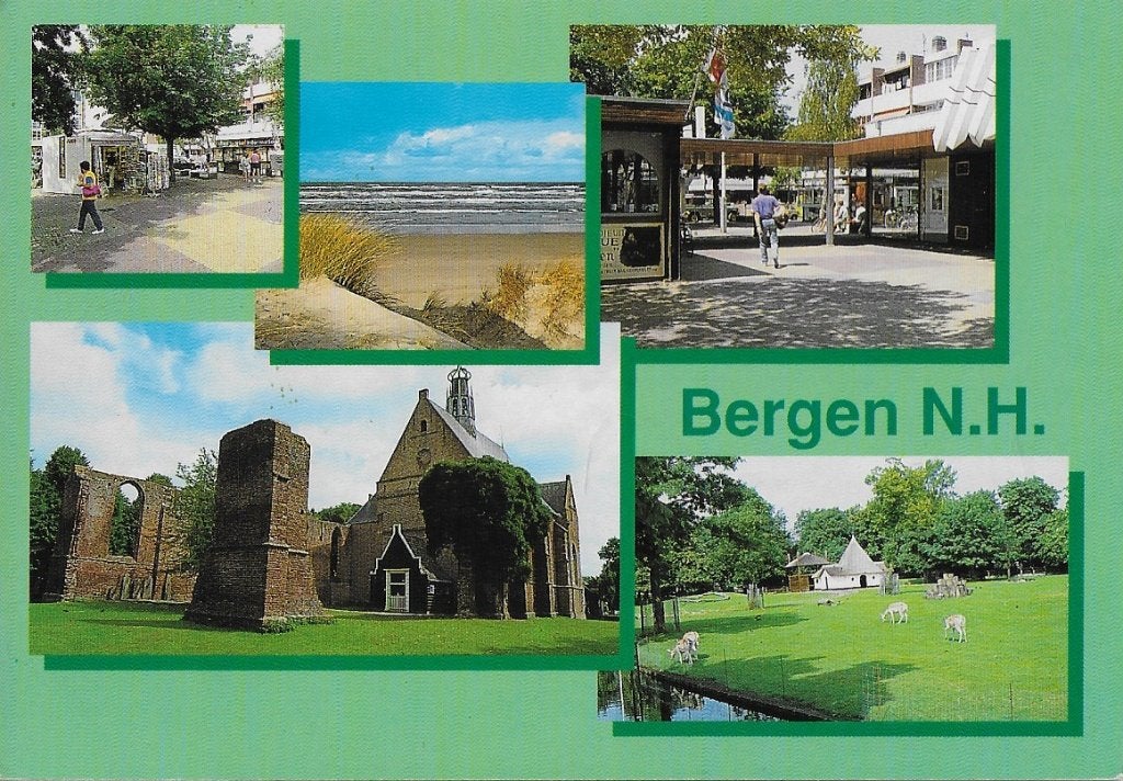 Bergen Gelopen Ansichtkaart ( A347 ), Ophalen of Verzenden, 1980 tot heden, Gelopen, Noord-Holland
