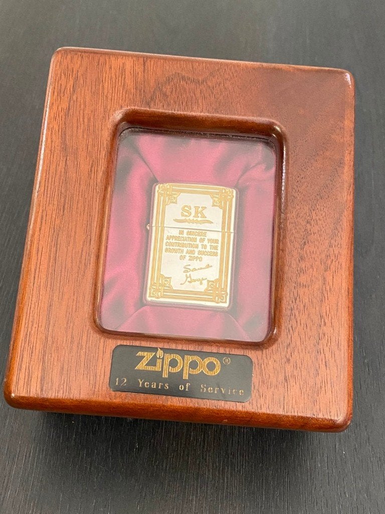 ZIPPO, MEDEWERKER ZIPPO, STERLING, ARMOR CASE, GOLD INLAY, Verzamelen, Ophalen of Verzenden, Nieuw, Aansteker