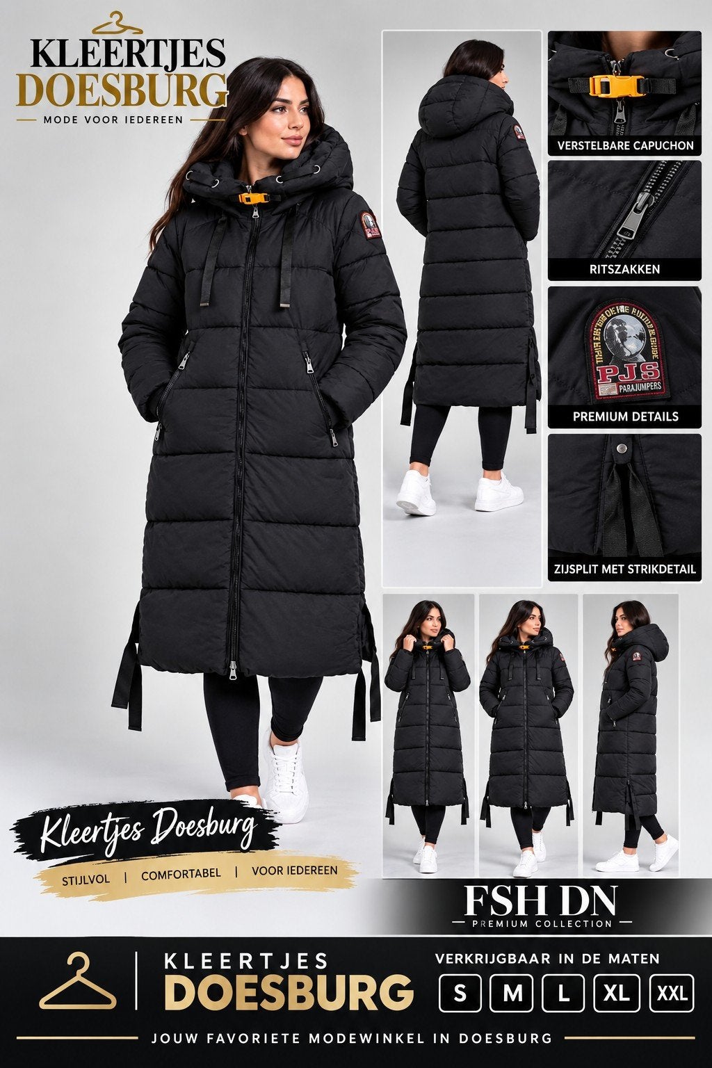 parajumper dames jas, Parajumpers, Ophalen of Verzenden, Nieuw, Zwart