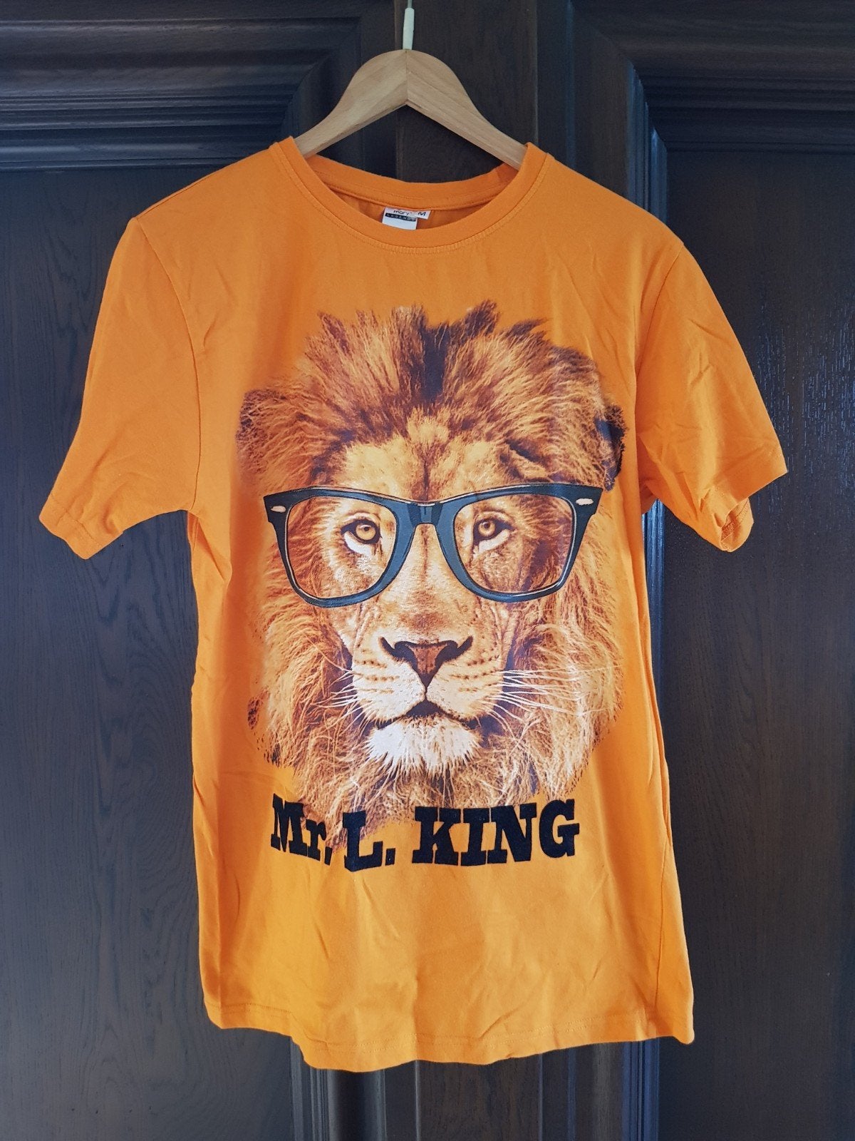 Oranje t-shirt maat m Mr. L. King voetbal (valt klein), Kleding | Heren, T-shirts, Ophalen of Verzenden, Zo goed als nieuw, Maat 48/50 (M)