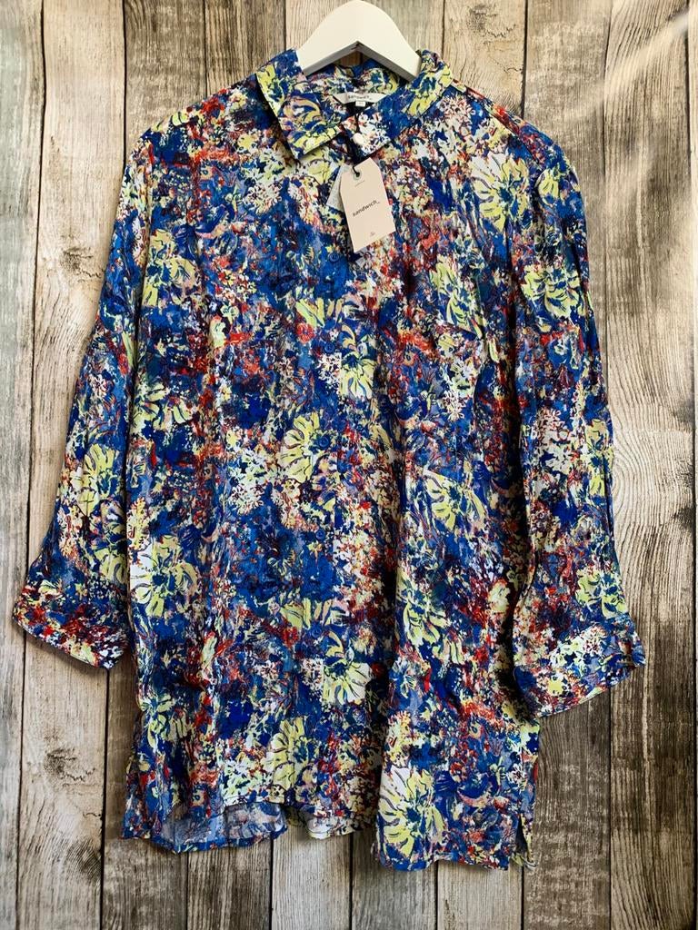 Sandwich super gave nieuwe blauwe blouse (Maat 42), Verzenden, Nieuw, Maat 42/44 (L), Blauw