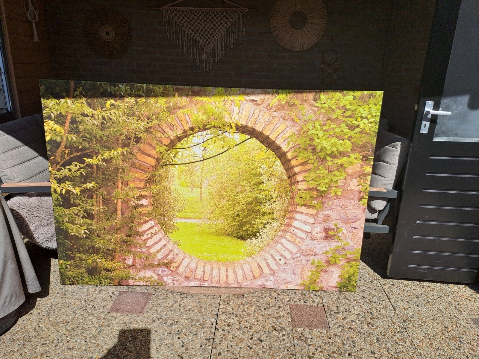 mooie tuinposter, Ophalen