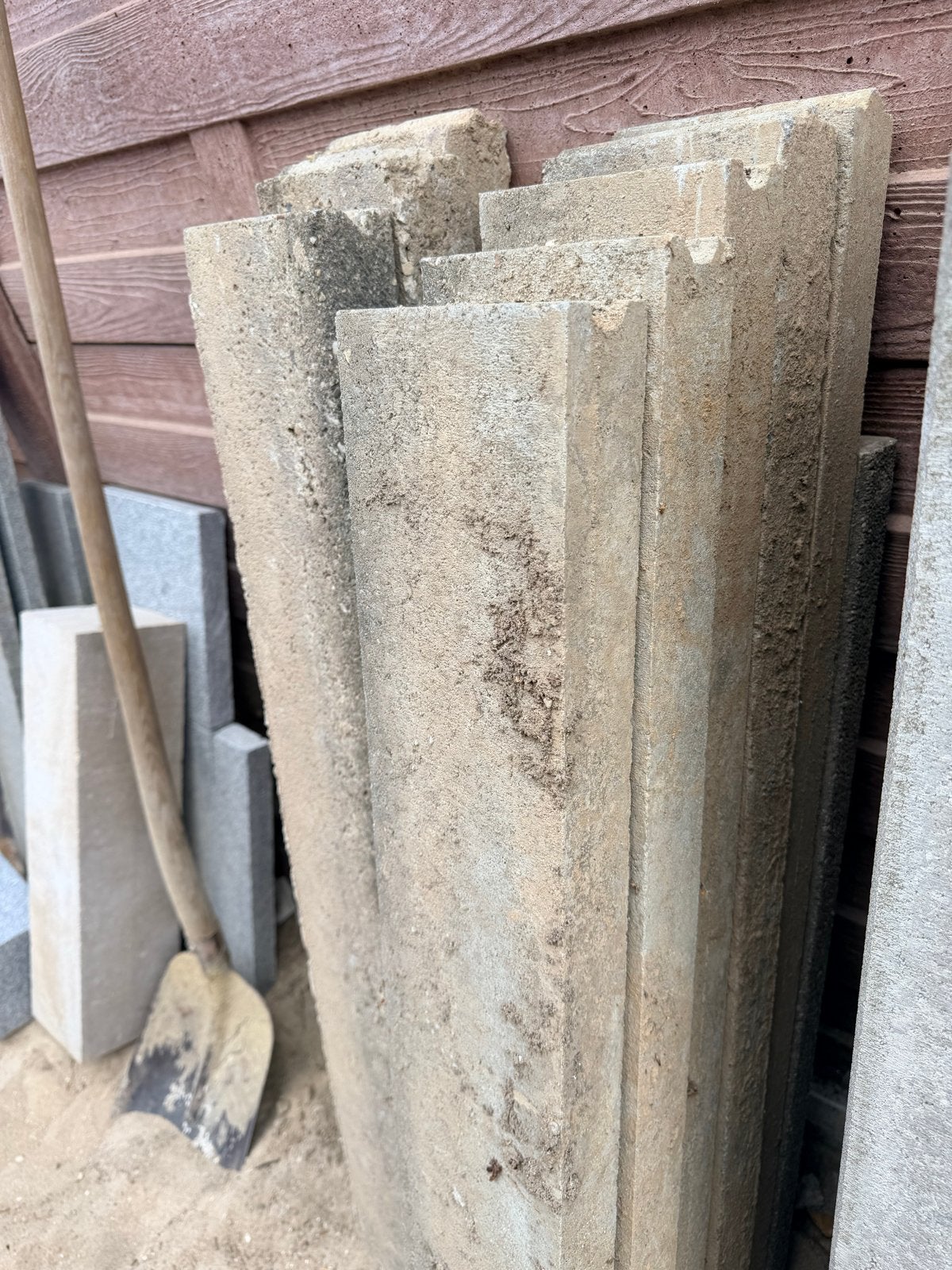 Betonnen opsluitbanden 100x6,5x20 en 100x5x20, Tuin en Terras, Tegels en Klinkers, Ophalen, Gebruikt, Overige typen, Minder dan 5 m²