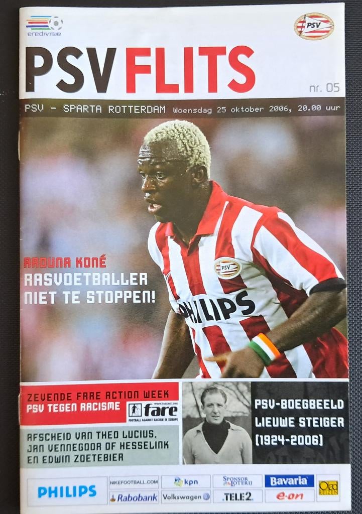 PSV - Sparta  2006/2007, Ophalen of Verzenden, Zo goed als nieuw, PSV, Boek of Tijdschrift