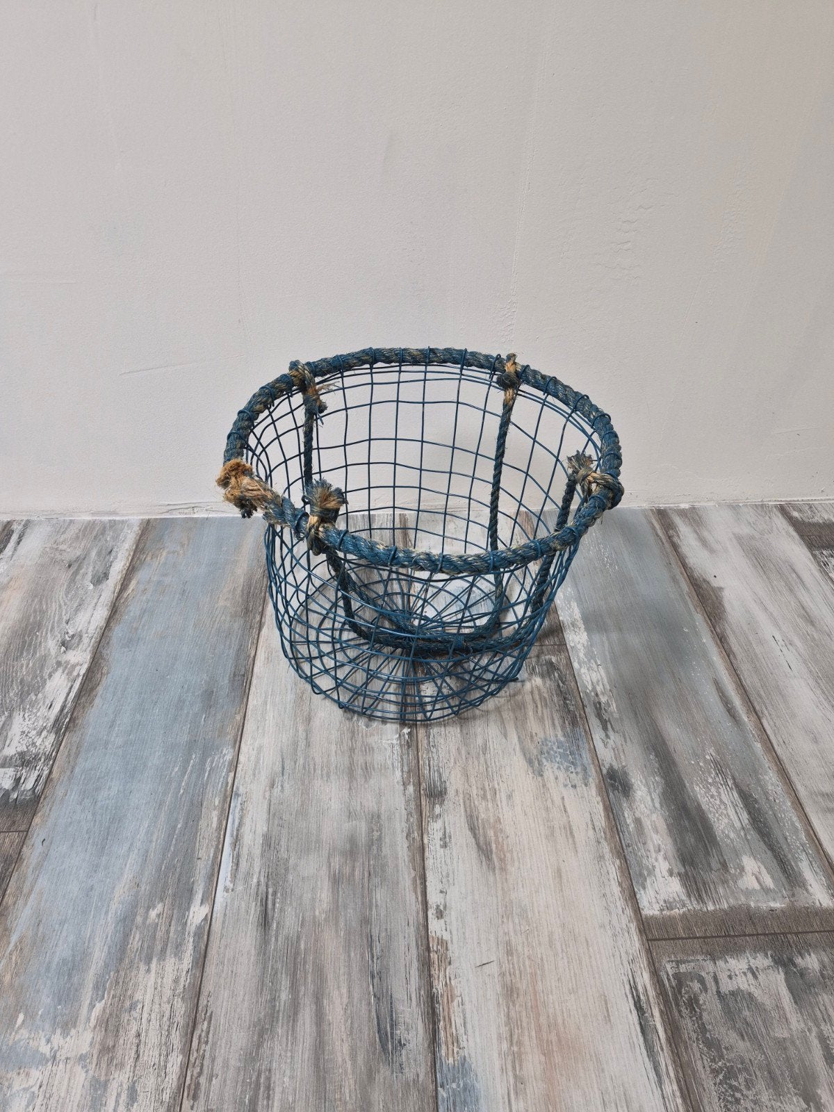 Blauwe ronde kunststoffen mand, Kunststof, Mand, Nieuw, Ophalen of Verzenden