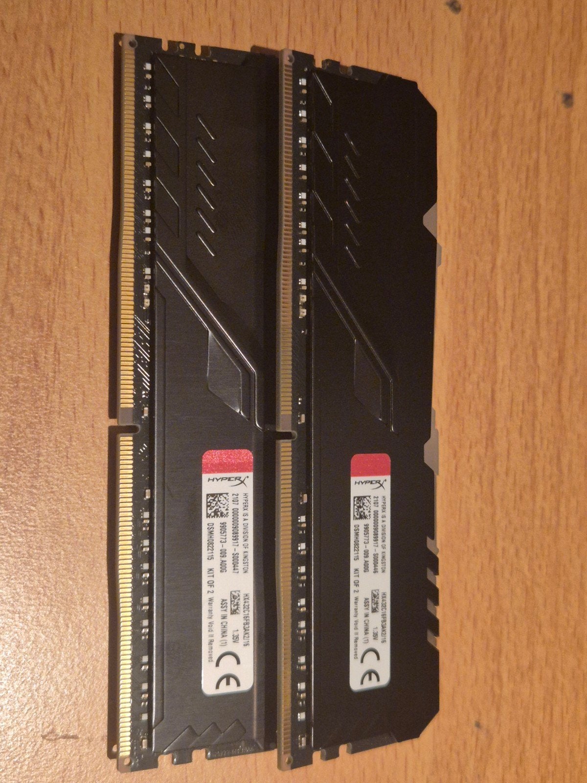 HyperX FURY RGB 2x8gb (16GB) DDR4 RAM 3200Mhz CL16., Computers en Software, RAM geheugen, Ophalen, DDR4, Zo goed als nieuw, Desktop