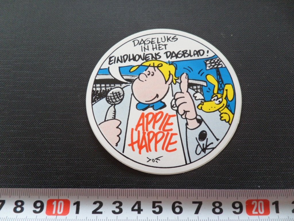 sticker strip dik bruynesteyn appie happie eindhovens dagbl*, Verzamelen, Ophalen, Zo goed als nieuw
