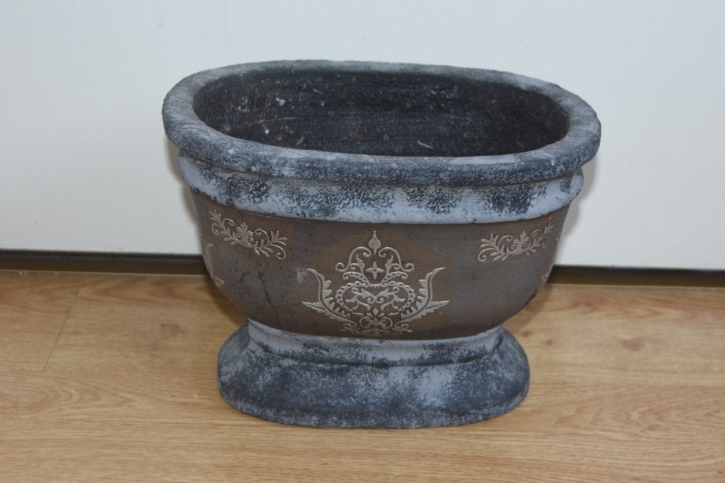 Barokken bloempot op voet, Overige materialen, Verzenden, Overige vormen, Minder dan 40 cm
