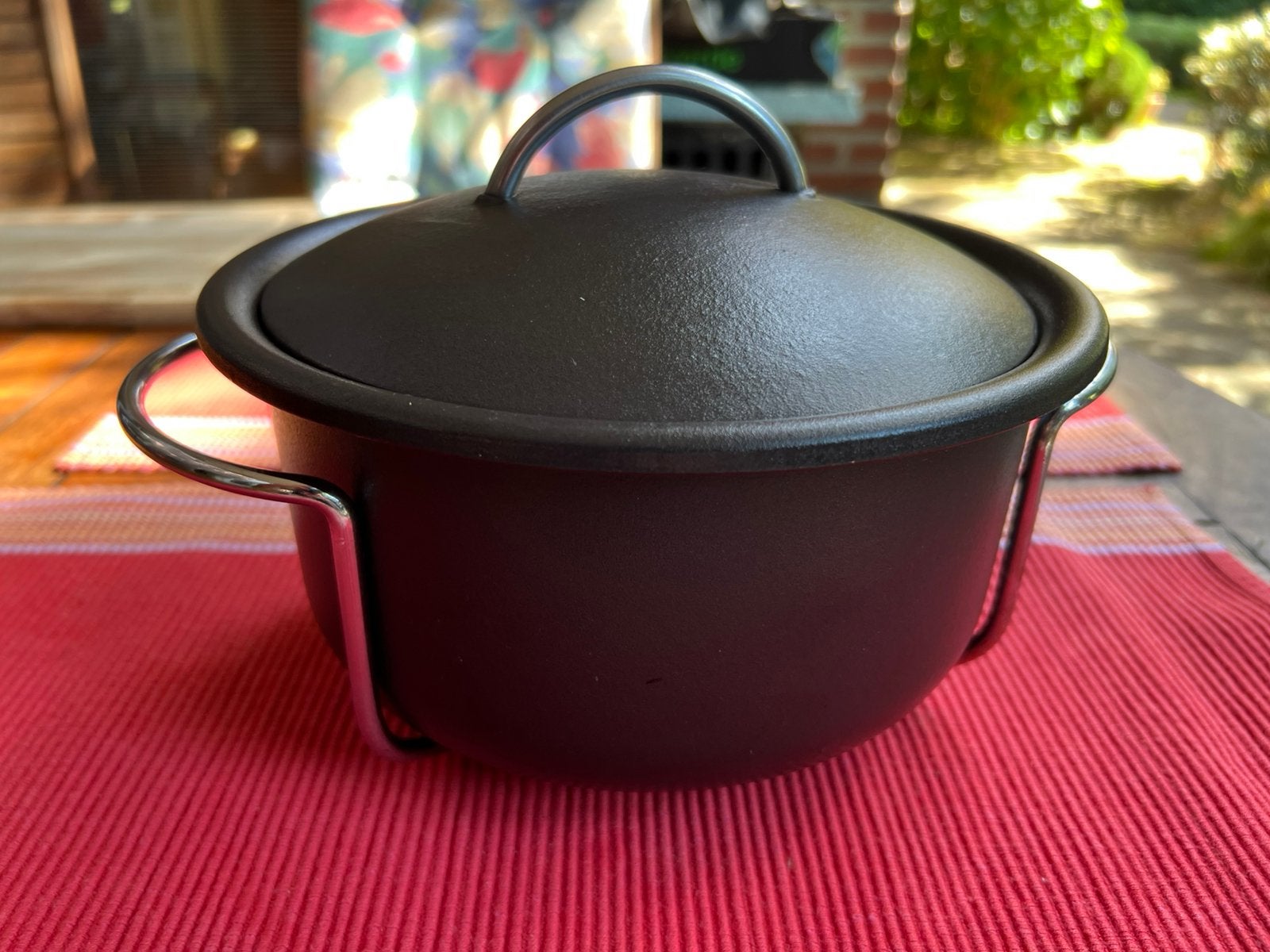 t.k.Fontignac braadpan 22cm gietijzer Arc en ciel INDUCTIE, Ophalen of Verzenden, Zo goed als nieuw, Gietijzer