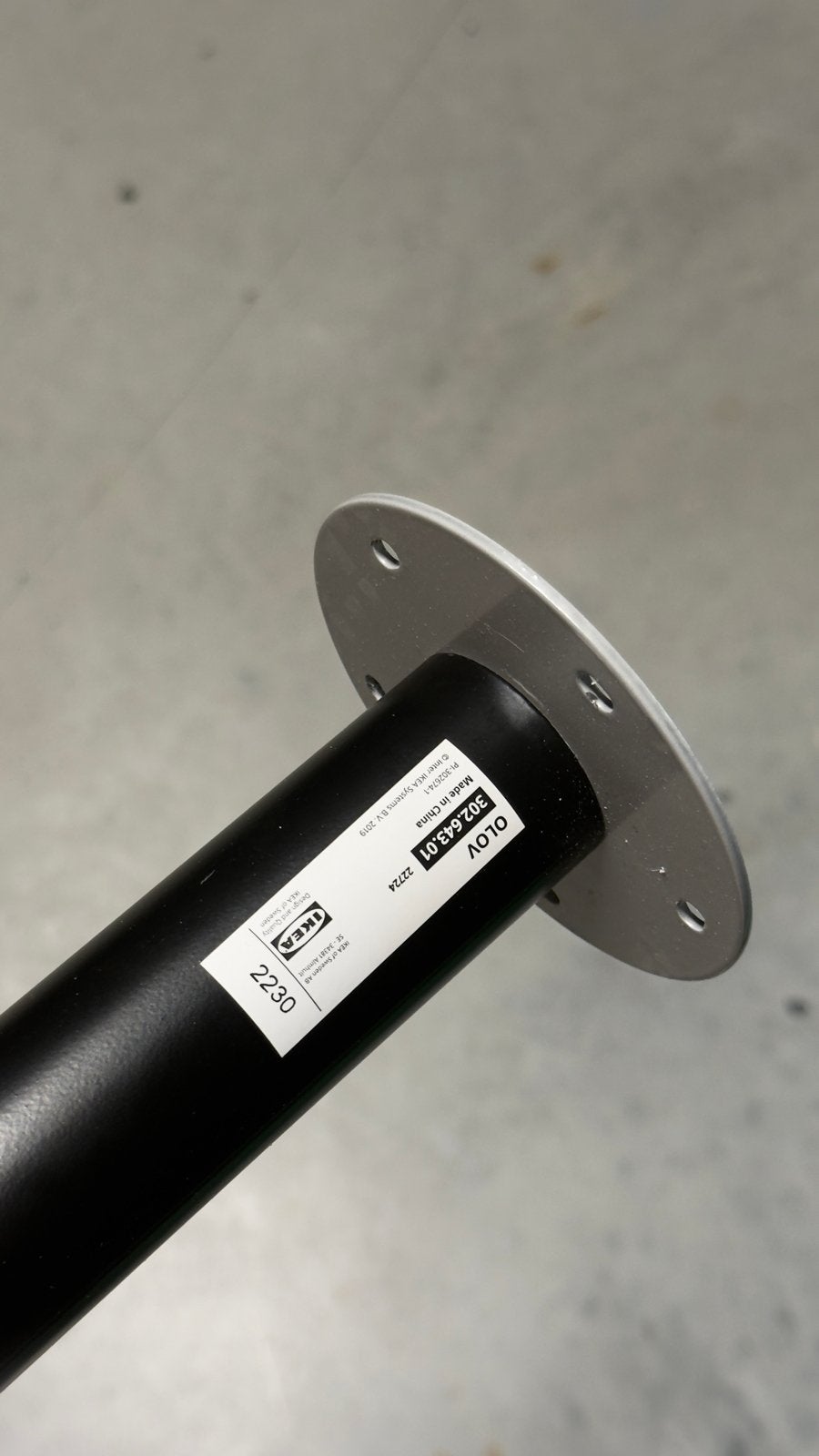 IKEA Olov verstelbare poten zwart - 22 stuks, Ophalen of Verzenden, Zo goed als nieuw, Metaal, Tafelpoot