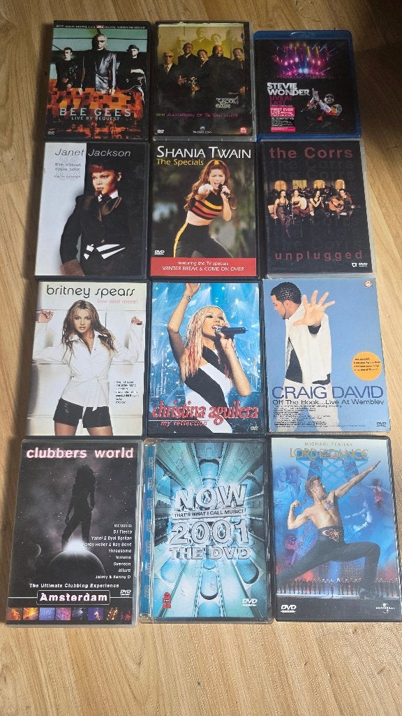 12 x Music Dvd`s, Alle leeftijden, Ophalen of Verzenden, Zo goed als nieuw, Muziekvideo's