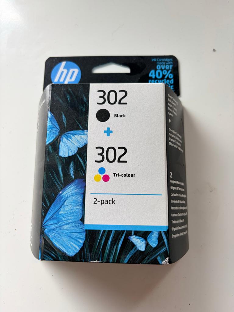 HP 302 Inktcartridges Zwart + Driekleurig 2-pack, Computers en Software, Printerbenodigdheden, Ophalen of Verzenden, Nieuw, Cartridge