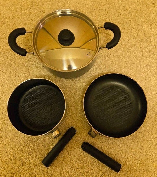 Outwell Feast Set M Pannenset voor Camping, Caravans en Kamperen, Ophalen, Gebruikt