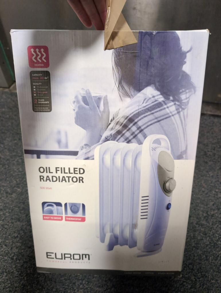Eurom oliegevulde radiator - werkt goed, Doe-het-zelf en Verbouw, Verwarming en Radiatoren, Ophalen of Verzenden, Gebruikt, 500 tot 800 watt
