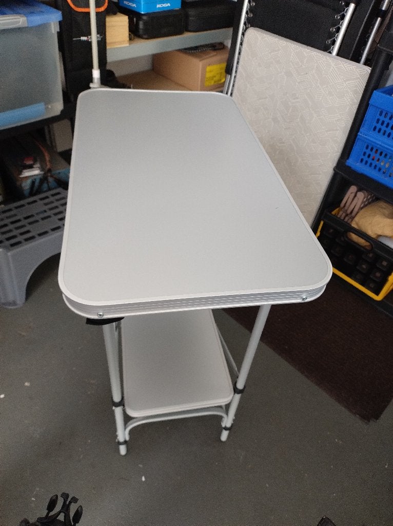 Camping Kooktafel kamperen opbouwbaar met hoes, Caravans en Kamperen, Ophalen, Zo goed als nieuw, Campingmeubel-accessoire