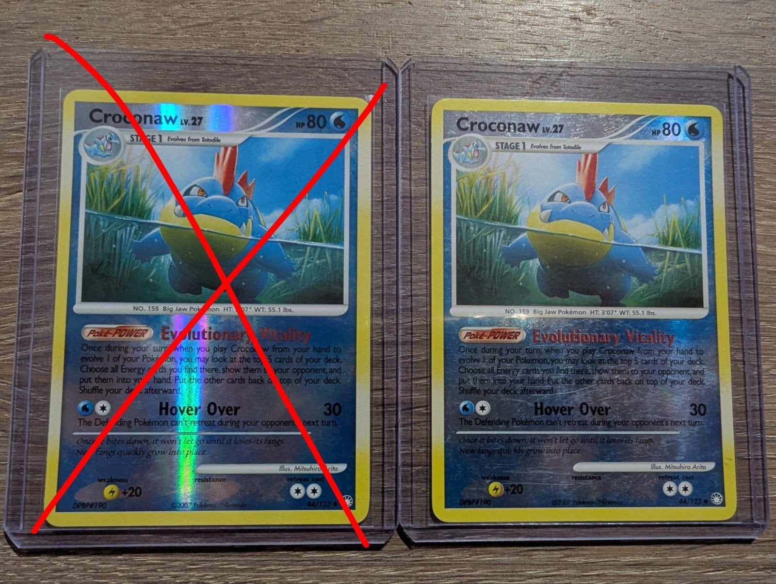 Croconaw uit D&P Mysterious Treasures 44/123 Reversed Foil, Ophalen of Verzenden, Zo goed als nieuw, Losse kaart, Foil