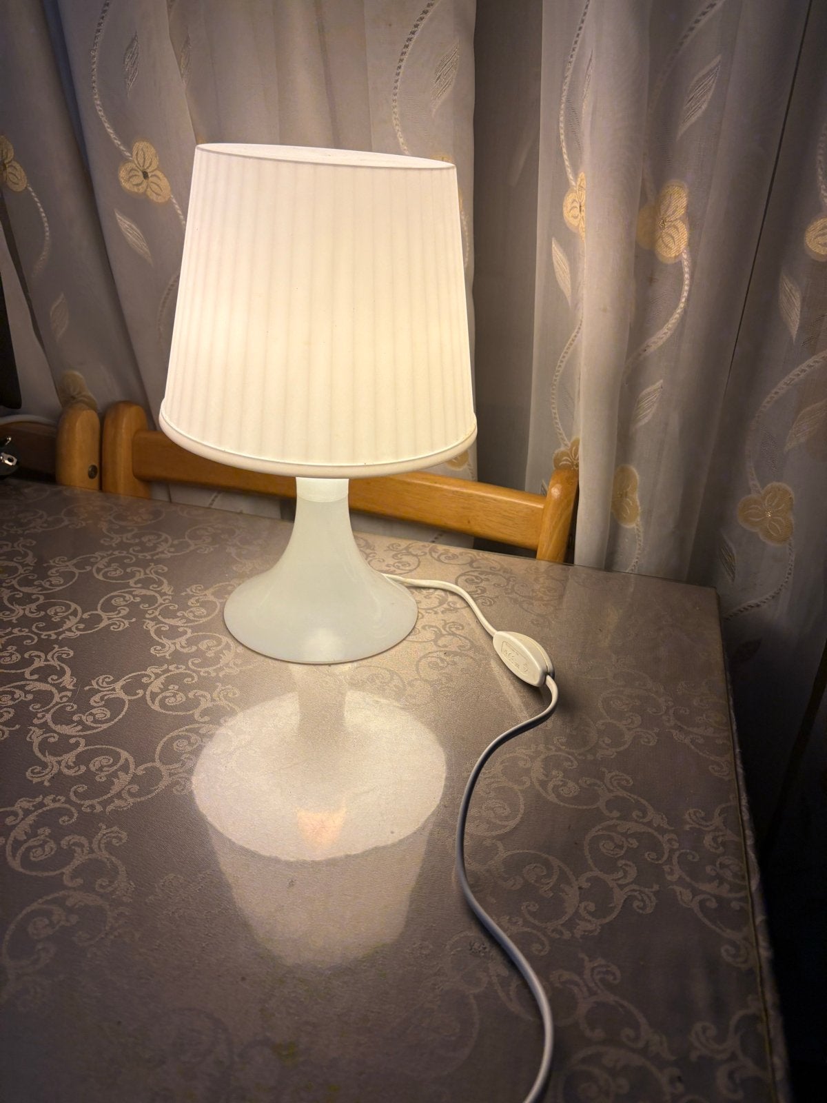 IKEA LAMPAN Tafellamp Wit - Iconisch Design, Huis en Inrichting, Kunststof, E14 (klein), Wit, Ophalen of Verzenden