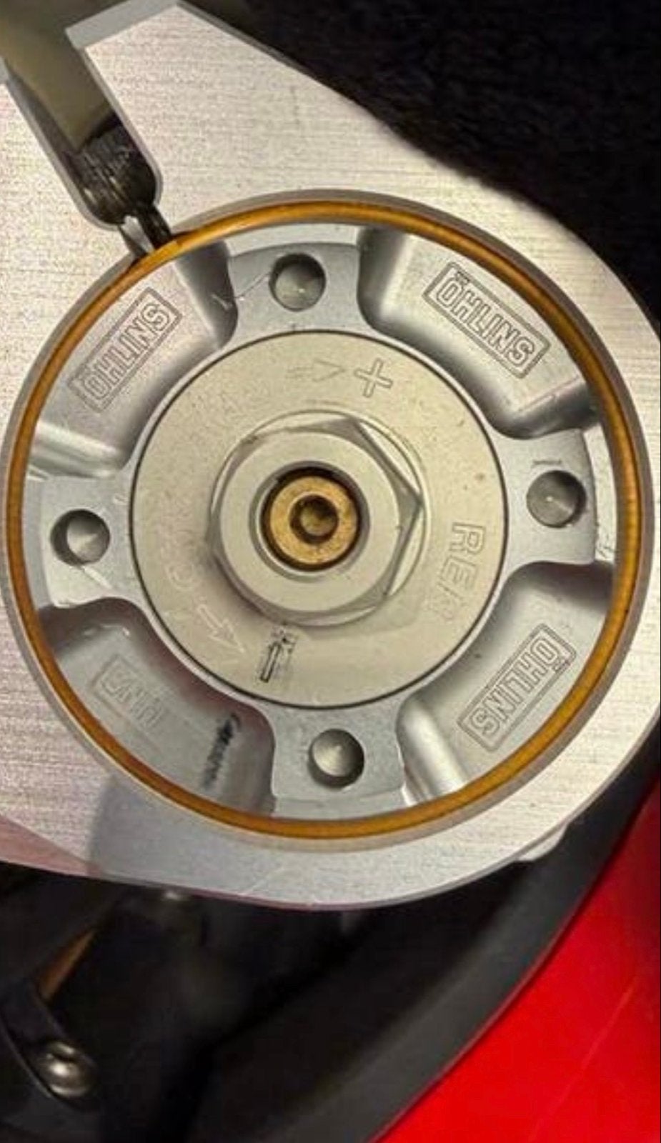 Ducati panigale Öhlins voorvork en schokbreker, Ophalen, Gebruikt