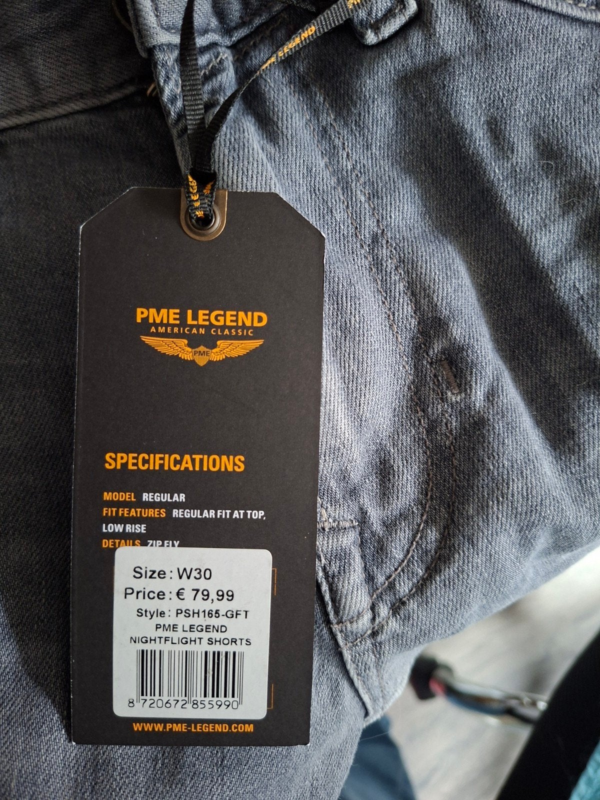 Korte broek PME legend, Overige jeansmaten, Nieuw, Ophalen of Verzenden, Grijs