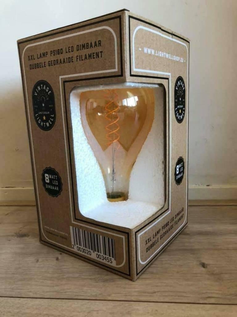 XXL lamp Vintage Collection Amsterdam Lightwell, Led-lamp, Soft of Flame, Nieuw, E27 (groot)