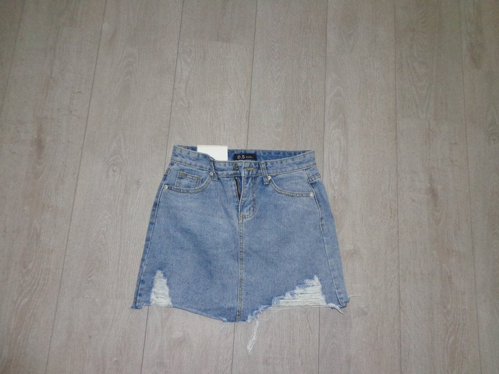 spijkerrokje van D.S STUDIO, maat XS, ., Blauw, Nieuw, Ophalen of Verzenden, Maat 34 (XS) of kleiner