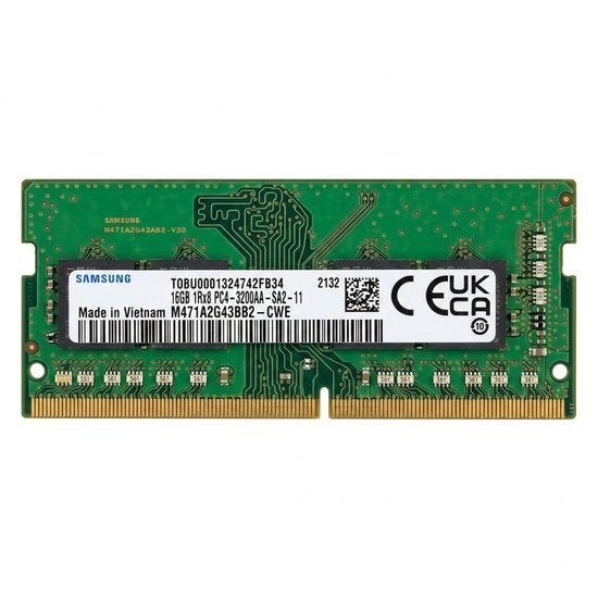 Samsung Laptop Ram  16GB DDR4 3200MHz, Computers en Software, RAM geheugen, Verzenden, DDR4, Refurbished, Laptop