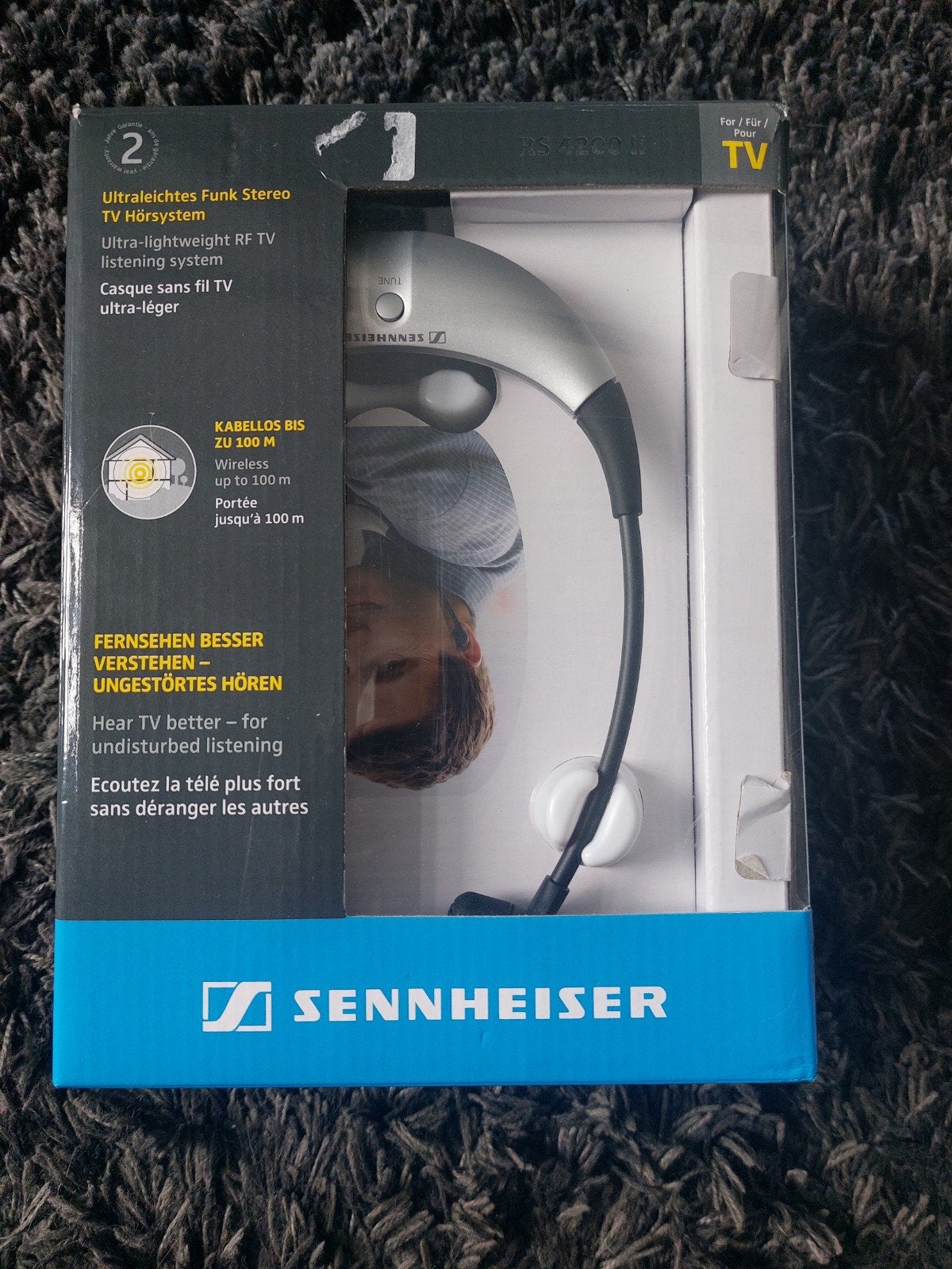 Sennheiser RS 4200 II Draadloze TV Hoofdtelefoon, In-ear, Zilver, Sennheiser, Draadloos