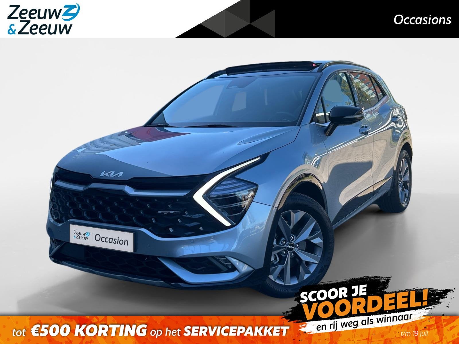 Kia Sportage 1.6 T-GDi Hybrid GT-Line Fabrieksgarantie tot 0, Auto's, Kia, 12 maanden, Gebruikt, Euro 6, 4 cilinders