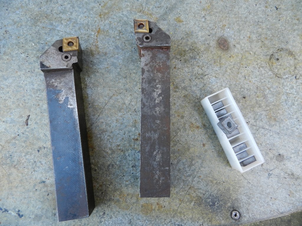 2 draaibeitels plus inserts, Ophalen of Verzenden, Gebruikt, Metaaldraaibank