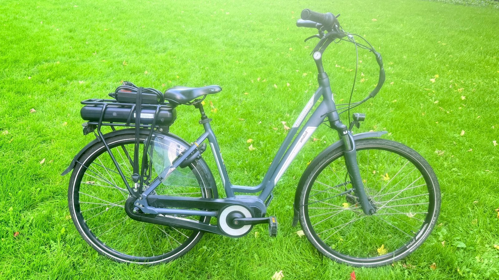 Nette goede Elektrische fiets Amslod Wellington MTX 53cm N7, Gebruikt, 51 tot 55 cm, 50 km per accu of meer, Ophalen