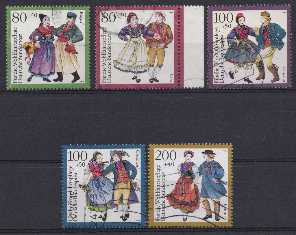Bundesrepublik (127) - 1659 t/m 1700 - klederdracht 1993, Verzenden, 1990 tot heden, Gestempeld