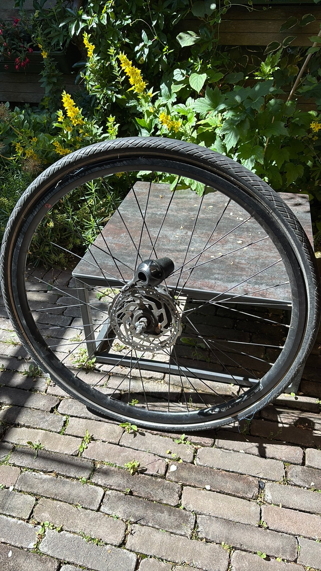 Stella fiets achterwiel 8 versnellingsnaaf, Gebruikt, Overige materialen, Ophalen of Verzenden, Elektrische fiets