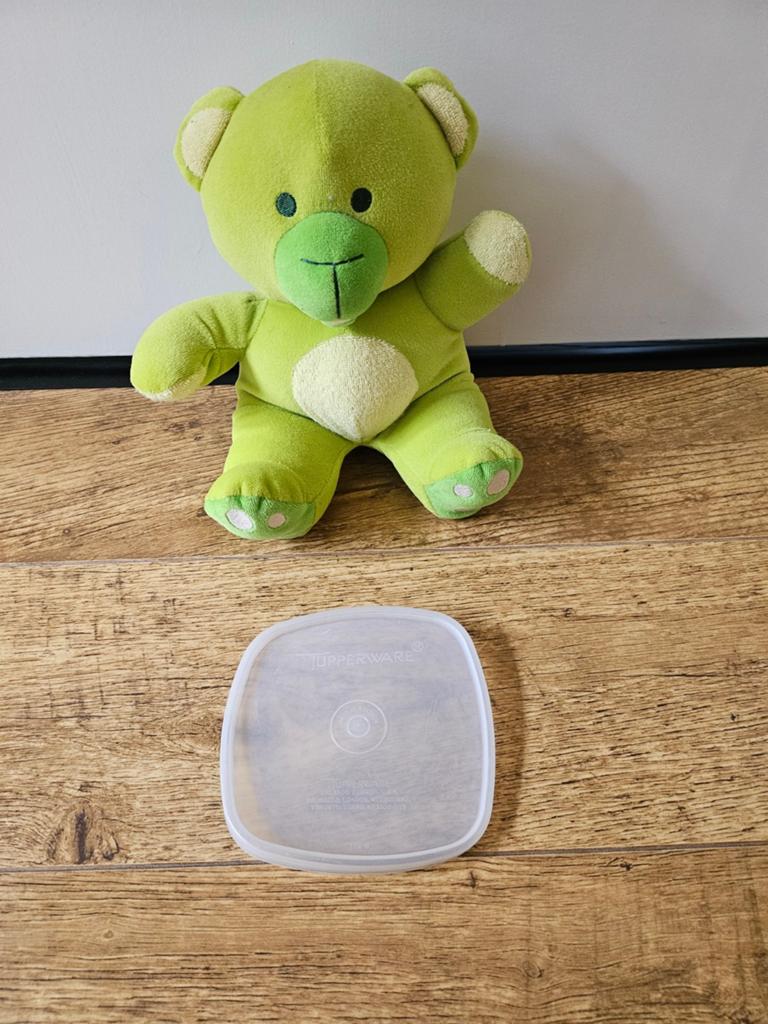 Tupperware doorzichtig deksel vierkant - 12 cm, Ophalen of Verzenden, Zo goed als nieuw, Overige typen