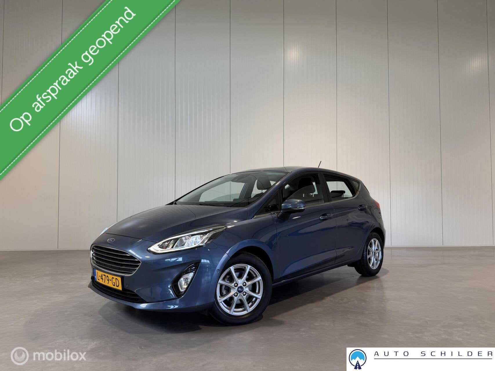 Ford Fiesta 1.0 EcoBoost Titanium, Airco|lmv|Navi|Cruise|1e, Voorwielaandrijving, 94 pk, Gebruikt, 580 kg