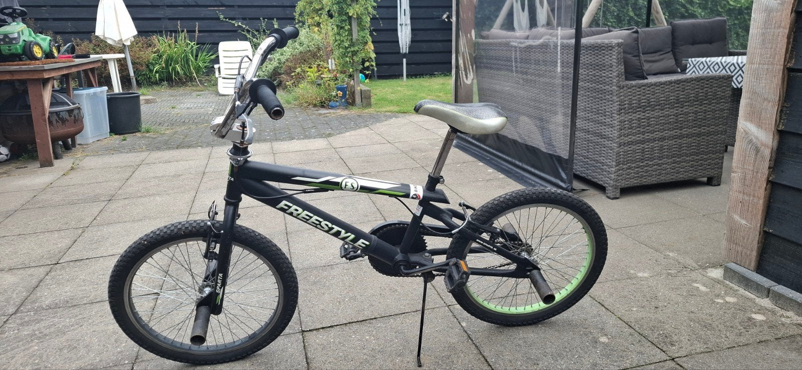 Sparta Freestyle BMX Fiets - Zwart/Groen, Ophalen, Sparta, Staal, Velgrem